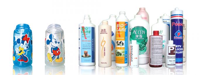 SGS Plastic Bottle Printing Machine , 20pcs/Min Rotary Screen Printing Equipment 1
