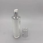 Oval Cylinder 50ml Cosmetic Lotion Pump Skincare Plastic Cylinder