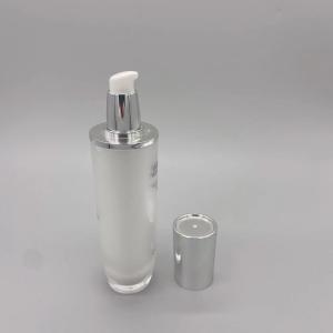 Wholesale Skincare Plastic 30ml Cosmetic Lotion Pump Cosmetic Toner Bottle White from china suppliers