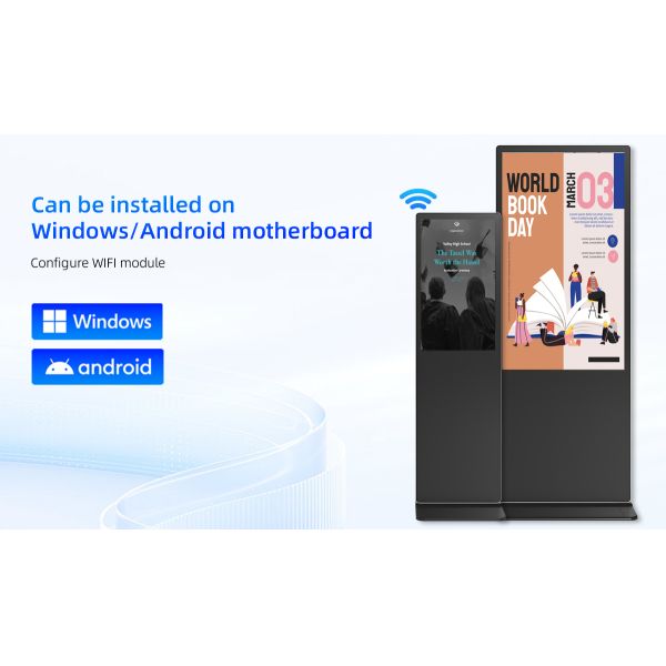 43" Floor Stand Advertising Digital Signage Non Touch Digital Poster Kiosk