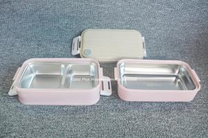 Wholesale Amazon top seller two-compartment stainless steel bento lunch box plastic promotional bento box from china suppliers