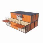 Aluminum Alloy Windows and 50/75/100mm Wave Sandwich Panel Luxury Prefabricated