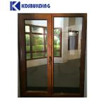 KDSBuilding Best Price Commercial Store Front Casement Glass Wooden Door Design