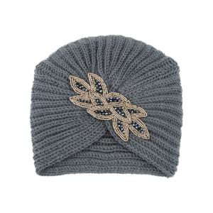 Wholesale Crystal accessories Knit hat Heavy beaded hat warm woolen hat from china suppliers