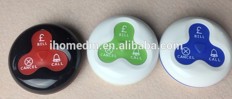 wireless waiter call system restaurant desk bell