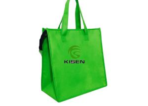 Wholesale Non Woven Insulated Cooler Bags Green Color Customized LOGO For Picnic from china suppliers