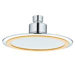 OEM Chrome Rain Shower Head , 0.3-0.4MPA Waterfall Shower Heads