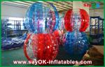 Inflatable Lawn Games Transparent PVC / TPU Inflatable Soccer Bubble Human Ball