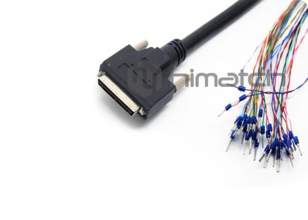 SCSI Pin Type 50 Pin Connector Cable Assembly 5m Length For Industrial