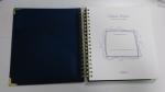 Gold Foils Organizer Planner Book 100GSM OPP Hard Back Gold Wire Binding 76