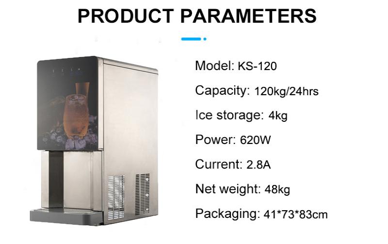 48kg Per Day KS-48 Professional Automatic Ice Maker Water Dispenser with Water Filter