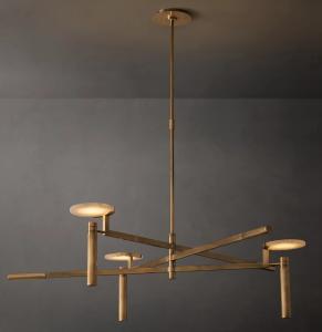 Wholesale 45&quot; Crystal Brass Chandelier Customized Disc Chandelier Light 12W from china suppliers