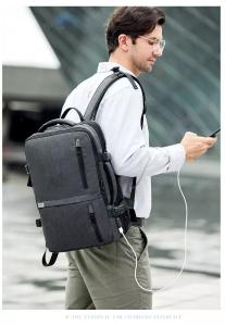 Wholesale Durable Black Polyester Men Business Backpack Casual Style 0.6kg Weight from china suppliers