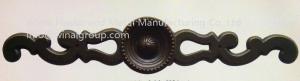 Wholesale Zinc alloy onlays for wooden furniture,L187mm*W23mm*dia32mmH21mm,can OEM as per drawing. from china suppliers
