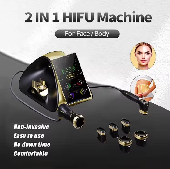 Portable 2 In 1 13d Max Dual System Hifu Machine For Anti Aging Baby Slimming