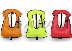 Wholesale 420D nylon urethane coated water safety adult snorkeling vest life jacket for free diving from china suppliers