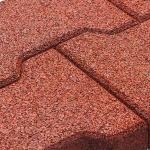 Red Color Non Toxic Horse Racetrack Dog Bone Rubber Floor Paver Brick