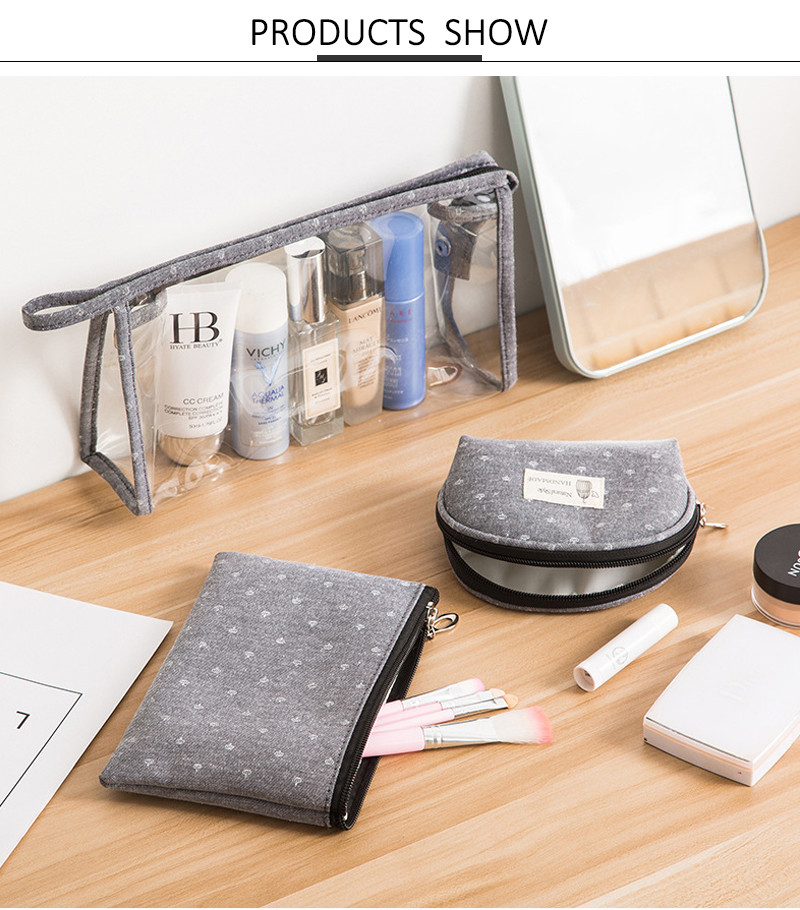 Water Resistant Polyester SGS Travel Toiletry Bag