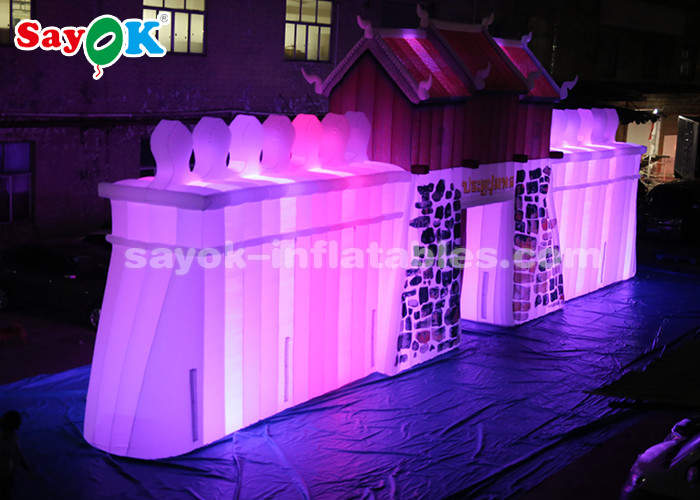ROHS Custom Inflatable Products , Commercial LED Inflatable Rock Wall For Outdoor Display