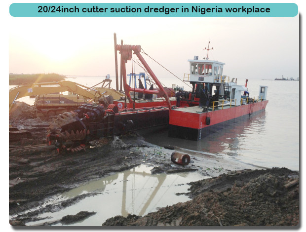Rotating Cutter Head Dredging Machinery With Centrifugal Or Positive Displacement Pump Self Propelled Dredge