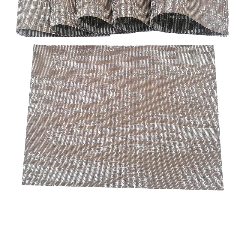 Customized Logo Acceptable Square Plastic Washable PVC Placemats for Table Decoration