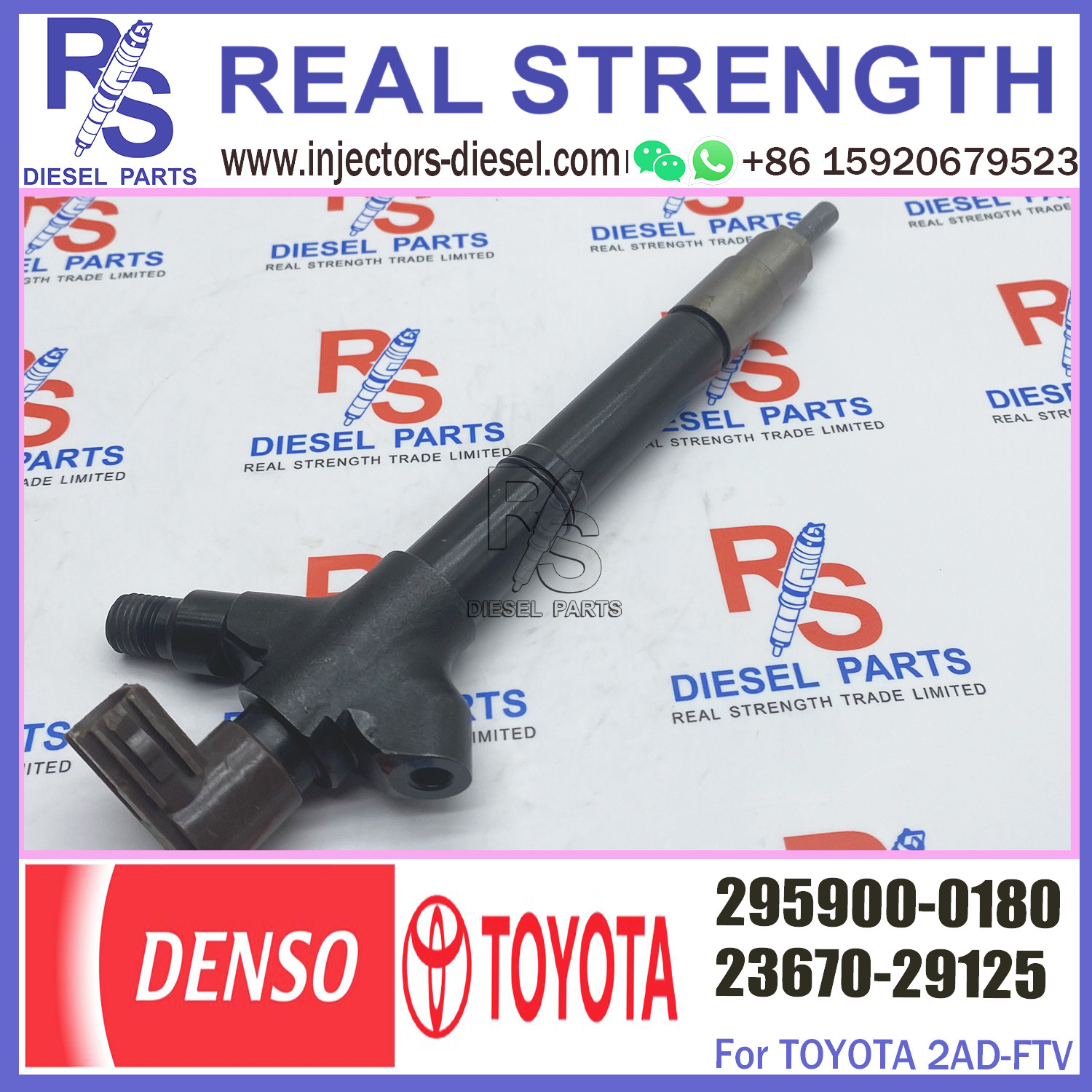 Diesel Common Injector 23670-29135 295900-0160 295900-0170 23670-29125 23670-29126 295900-0180 for toyo-ta RAV4 AVENSIS