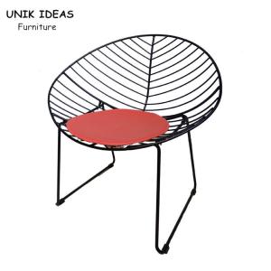 Wholesale Metal Wire Chair Cafe French Metal Moon Chair Outdoor Furniture 55x52x81cm from china suppliers