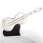 Creative Violin Shaped Vintage Whiskey Decanter , Single Wall Glass Wine Carafe