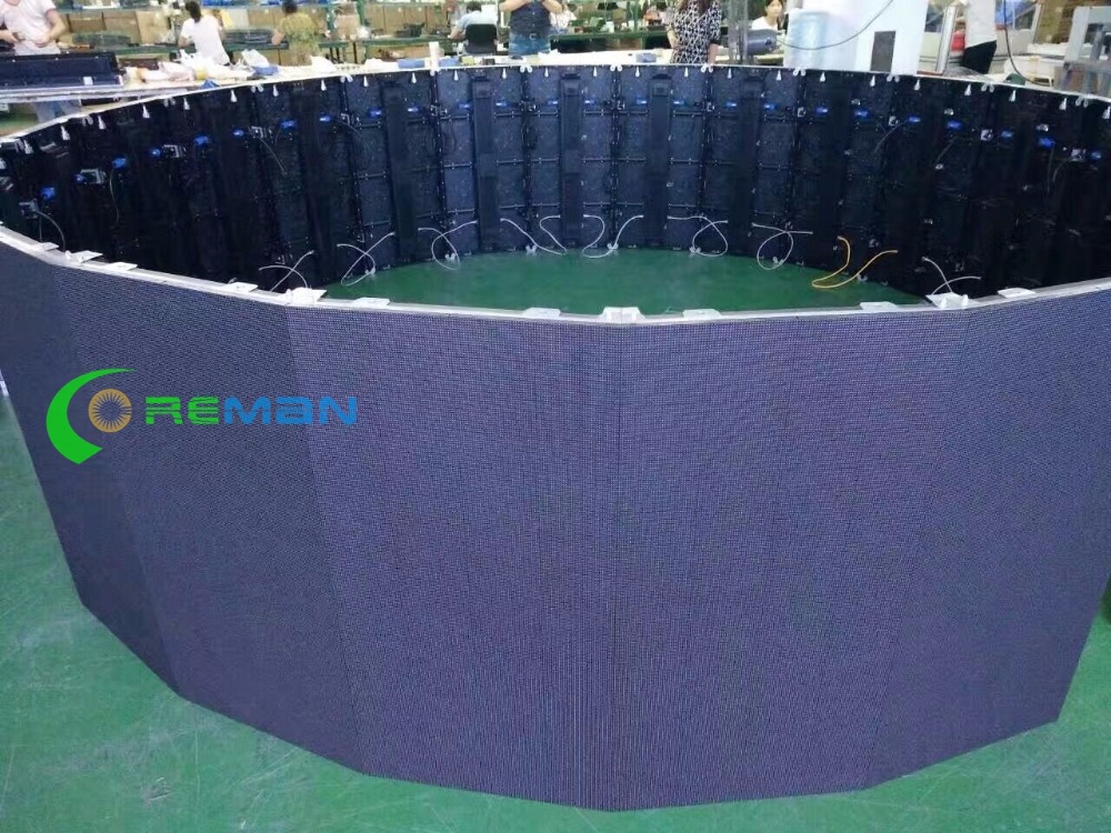 Flexible IP65 P3.91 Stage Backdrop Led Panel 1000W/sqm