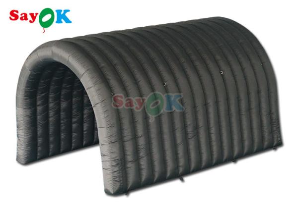 Black Inflatable Sports Tunnel Tent For Football Game Outdoor Events Entrance