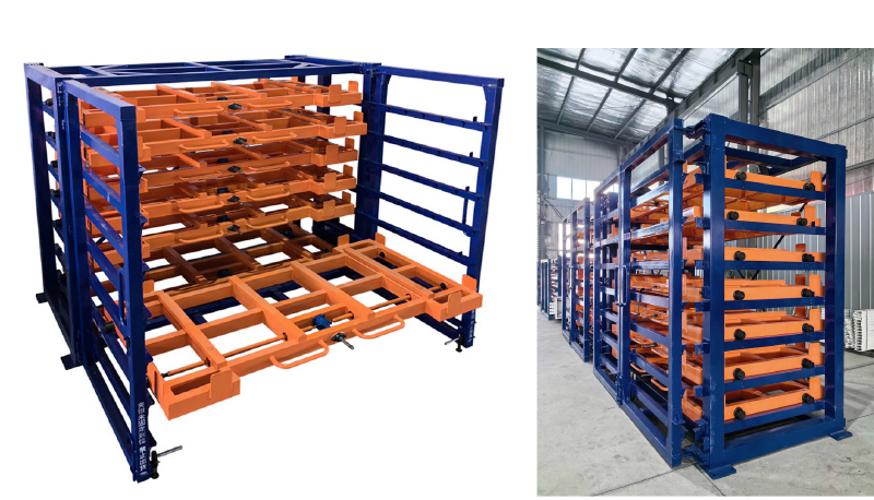 Roll Out Metal Sheet Storage Rack