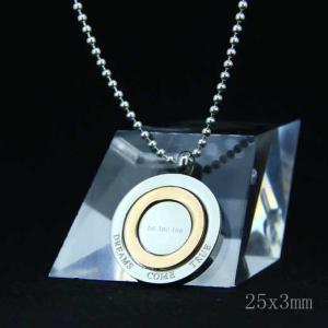 Wholesale Fashion High Quality Fashion Stainless Steel Round Shapped Necklace Pendant LPR106 from china suppliers