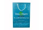 Customized Cardboard Gift Bags , Art Gift Paper Bulk Shopping Bags Blue Color