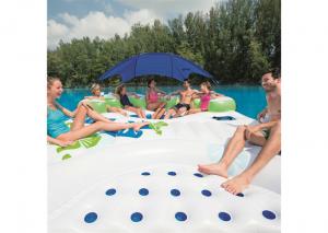 Wholesale Funny Canopy Island Inflatable Floating River Raft For 7 Person from china suppliers