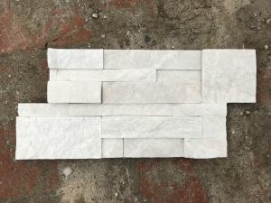 Wholesale Pure White 150x600mm Exterior Thin Stone Veneer Panels from china suppliers