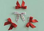 3Inch Personalized Tie satin ribbon bow , Floral , Elastic , twist tie gift bow
