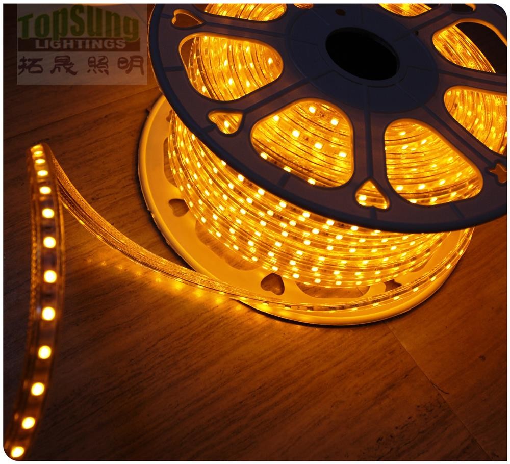 50m high CRI waterproof flexible led strip light 5050 smd 240VAC white strips ribbon