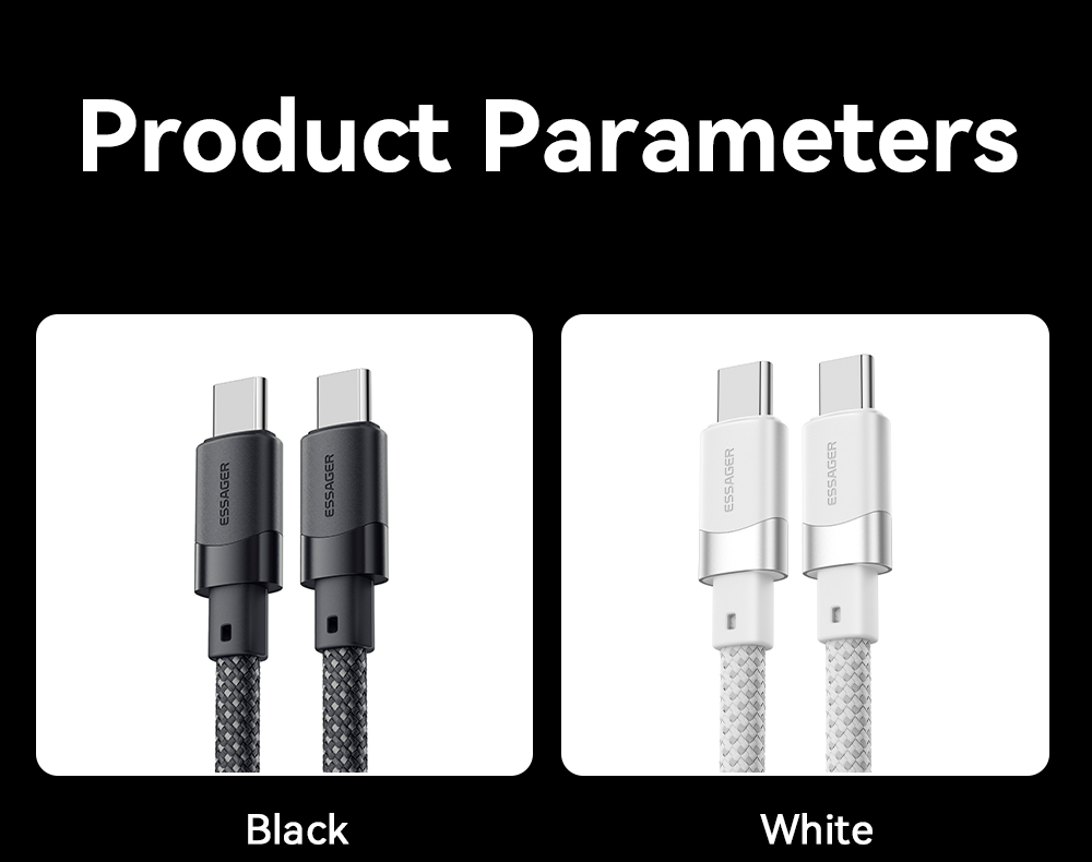 USB C To USB C Magnetic Cables 100W 1m 480Mbps ES-X53 Series