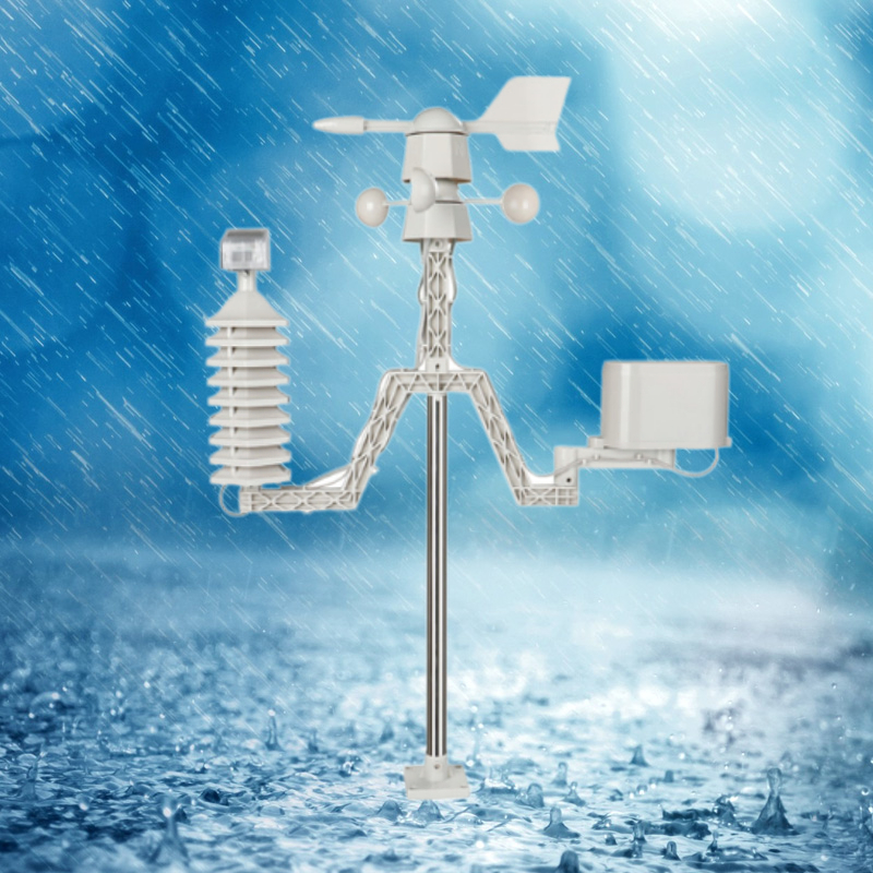 300 1100hpa Air Pressure Range Digital Rainfall Weather Station For Indoor And Outdoor