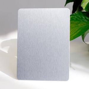 Wholesale 304/304L No 4 Finish Anti-fingerprint Stainless Steel Sheet With PVD Silver Coating For Exterior Wall Decoration from china suppliers