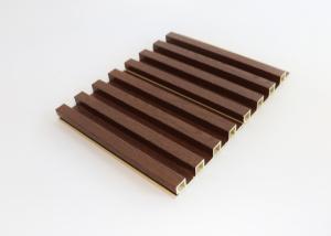 Wholesale Wooden Grain Indoor Flute PVC Interior WPC Wall Panel For Decoration from china suppliers