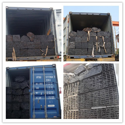 ERW Galvanized Square Tube Length 95 Inch Galvanized Steel Box Section