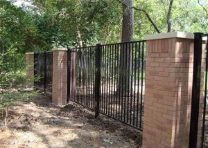 Wholesale Residential Black 2.4m Tubular Metal Fencing Anti Rust Garden With Accessories from china suppliers