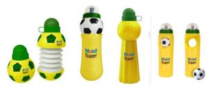 Wholesale 450ML football style water bottles for World Cup, plastic sport water bottle from china suppliers