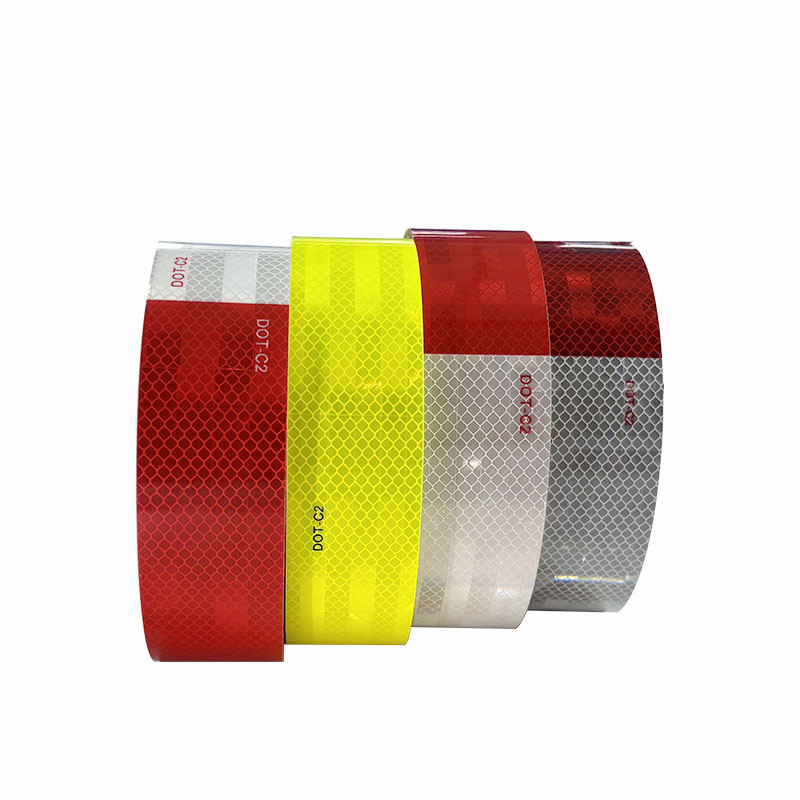 Waterproof 2 inch x 150 Feet Fluorescent Yellow DOT C2 Reflective Tape
