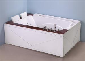 Wholesale Computer control panel air bubble back massage oak edge cover double jacuzzi whirlpool bathtub from china suppliers