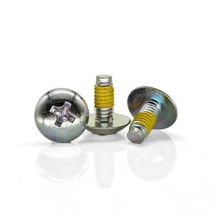Wholesale Yellow Nylon Patch Dome Head Phillips Screw – Dog Point Tail &amp; Carbon Steel from china suppliers
