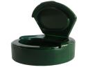 Dark Green Plastic Bottle Lids Smooth Closure 20/410 24/410 For Lotion Bottle