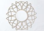 Living Room Rose Gold Floral Metal Wall Art Mirror