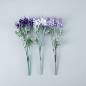Wholesale 2025 Artificial Lavender Flower Bouquet 10 Heads Artificial Silk Lavender Bushes Flowers for Wedding Home Outdoor Decoration from china suppliers